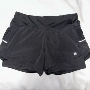 Athleta running shorts size small‎ black